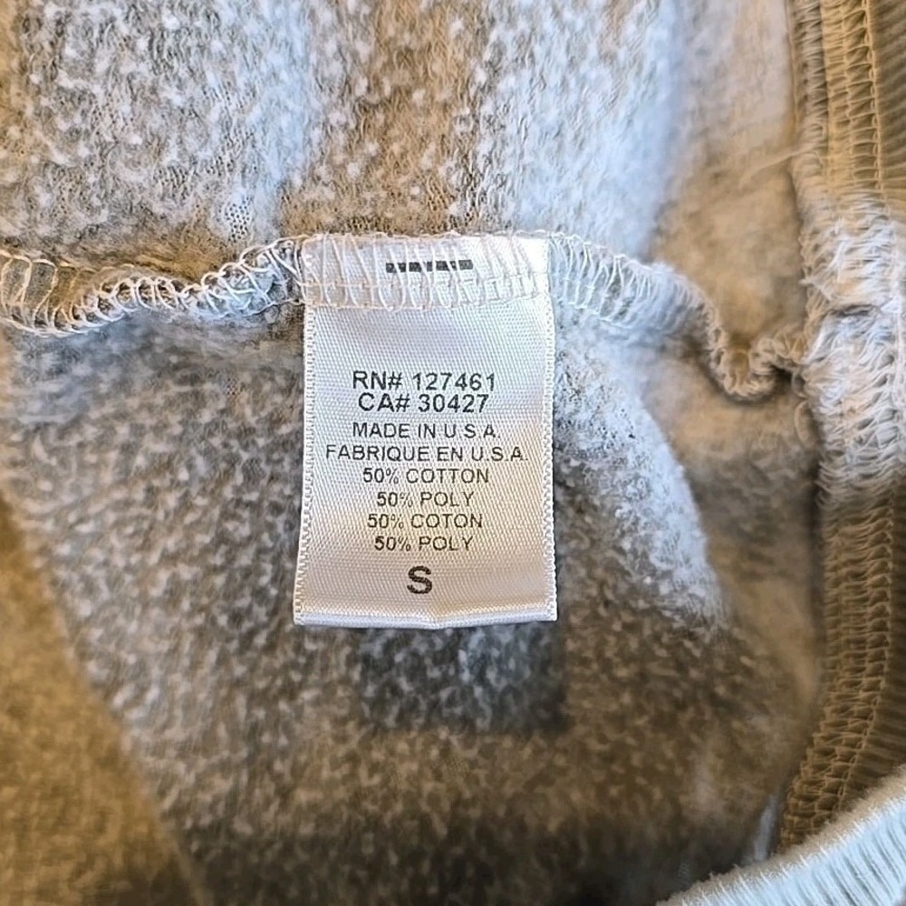 Wildfox Daisy Hoodie Sweatshirt Oversized Gray Faded Look Wide 3/4 Sleeve Sz S - Picture 12 of 14